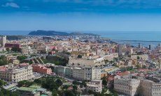 Cagliari airview of the old town