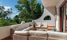 Apartment Orri 3 | Sofa on the terrace with sea view App. Orri 3 Tortoli Eastcoast Sardinia