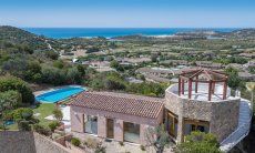 Villa Torretta Chia | Airview of the house on top of the hills Airview of Torretta Chia