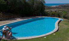 Villa Torretta Chia | Infinity pool with sea view Airview of Torretta Chia