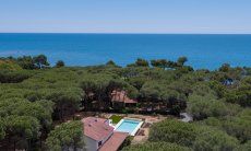 Villa Pola | The villa lies inmidst a pine grove just e few feet from the sea Villa Pola, air view