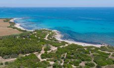 Beach of Sant Elmo, South Sardinia