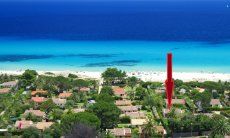 Villa Chiara | Position of the villa close to the sea Costa Rei from above