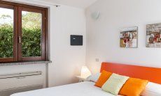 Villa Sandra 43 | Bedroom 1 with double bed, airconditioning and garden view House