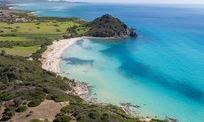 Panoramaview sandy beach