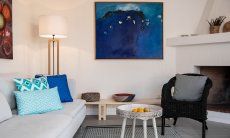 Casa 1 | Original paintings by contemporary artists above the sofa Living room Casa 1 Sant'Elmo