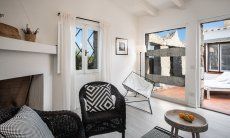 Casa 1 | View from the living room into the inner courtyard Furnishings Casa 1 Sant'Elmo