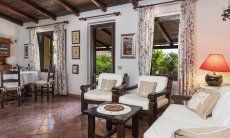 Villa Lucia | Traditionally furnished living room with a view of the terrace New Picture 2022