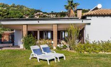 Villa Palme | Garden area with sun loungers New Picture