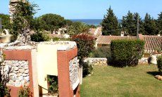 Villa Monica | Outdoor shower and sea view Outdoor shower and sea view