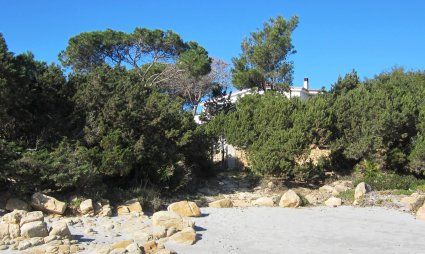 Beach in front of the villa