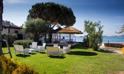 Beach bar in front of the house
